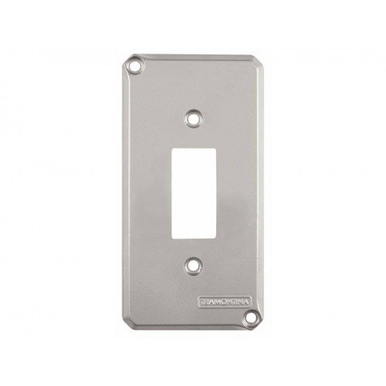 TAMPA 1 POSTO VERTICAL EM ALUMINIO PARA CONDULETE 1 COM PINTURA EPOXI TRAMONTINA