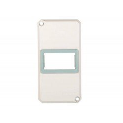 TAMPA 1 POSTO HORIZONTAL MOD.LIZ LUX2 ALUMINIO PARA CONDULETE 1 PINTURA EPOXI TRAMONTINA