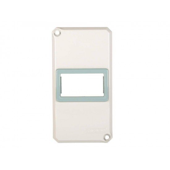 TAMPA 1 POSTO HORIZONTAL MOD.LIZ LUX2 ALUMINIO PARA CONDULETE 1 PINTURA EPOXI TRAMONTINA