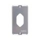 TAMPA 1 POSTO VERTICAL TOMADA EM ALUMINIO PARA CONDULETE 1 2 E 3 4 SEM PINTURA TRAMONTINA