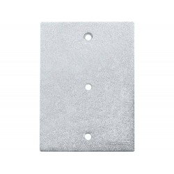 KIT 6 UNI TAMPA 4X2 EM ALUMINIO COM FURO PASSADOR DE TELEFONE COM PINTURA EPOXI CROMADA TRAMONTINA