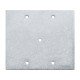 KIT 6 UNI TAMPA 4X4 EM ALUMINIO COM FURO PASSADOR DE TELEFONE COM PINTURA EPOXI CROMADA TRAMONTINA