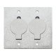 TAMPA 4X4 EM ALUMINIO COM 2 UNHAS REDONDA COM PINTURA EPOXI CROMADA TRAMONTINA