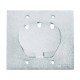 TAMPA 4X4 EM ALUMINIO COM 1 UNHA PARA TOMADA RJ45 COM PINTURA EPOXI CROMADA TRAMONTINA