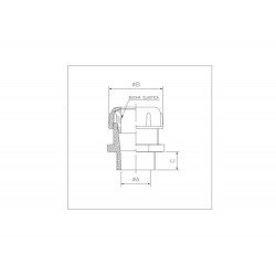 KIT 6 UNI PRENSA CABO EM ALUMINIO BUCHA DE BORRACHA VERDE DE 1 2 PARA CABO DE 10 A 12,5MM TRAMONTINA