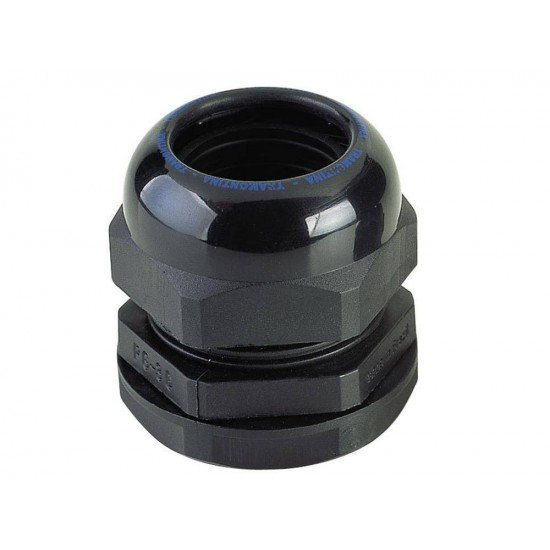 KIT 6 UNI PRENSA CABO EM NYLON DE 1 4 NA COR PRETA PARA CABO DE 3 A 6,5MM TRAMONTINA