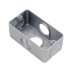 KIT 6 UNI CONDULETE MULTIPLO EM ALUMINIO MODELO X 1.1 2 COM TAMPA SEM PINTURA TRAMONTINA