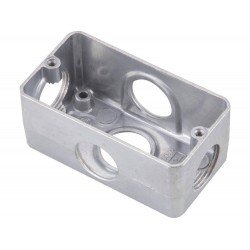 KIT 6 UNI CONDULETE MULTIPLO EM ALUMINIO MODELO X 1 SEM TAMPA SEM PINTURA TRAMONTINA