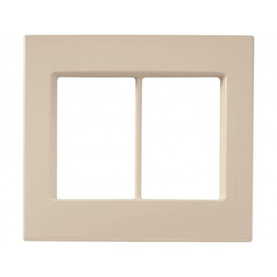 PLACA + SUPORTE 4X4 TERMOPLASTICO 6 POSTOS JUNTOS LINHA IZY FLAT PRATA PEROLA TRAMONTINA