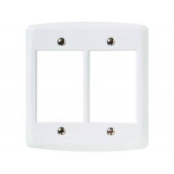 PLACA 4X4 EM TERMOPLASTICO COM 6 POSTOS LINHA LUX2 BRANCA TRAMONTINA