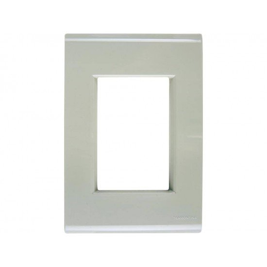 PLACA + SUPORTE EM TERMOPLASTICO 3 POSTOS JUNTOS LINHA LIZ VERDE ARDOSIA TRAMONTINA