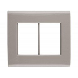 PLACA + SUPORTE 4X4 EM TERMOPLASTICO 6 POSTOS LINHA LIZ FENDI TRAMONTINA