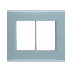 PLACA + SUPORTE 4X4 EM TERMOPLASTICO 6 POSTOS LINHA LIZ AZUL JEANS TRAMONTINA