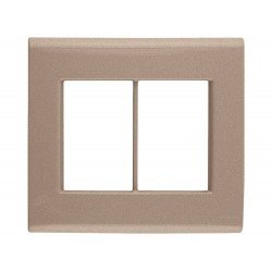 PLACA + SUPORTE 4X4 EM TERMOPLASTICO 6 POSTOS LINHA LIZ OURO VELHO TRAMONTINA