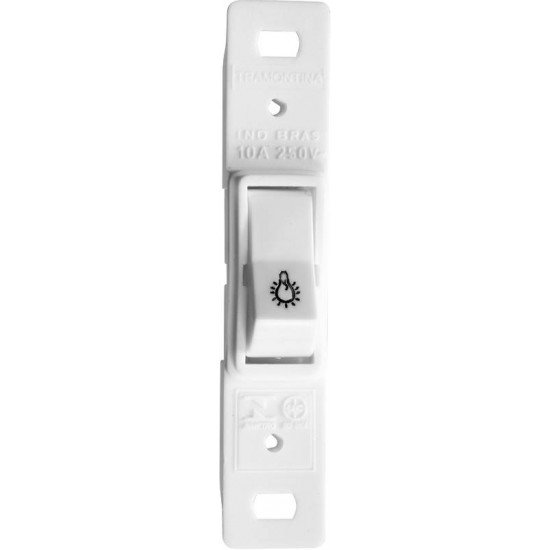 MONOBLOCO PULSADOR MINUTERIA 10A 250V~ COR BRANCO TRAMONTINA