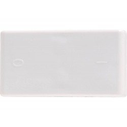 INTERRUPTOR BIPOLAR SIMPLES TERM COMPON METAL 10A 250V SISTEMA MODULAR BRANCO TRAMONTINA