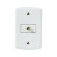 CONJUNTO PLACA 4X2 + 1 TOMADA TV SAT EM TERMOPLASTICO LINHA LUX2 BRANCO TRAMONTINA