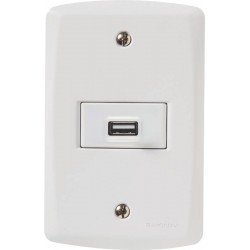 CONJUNTO 4X2 - 1 TOMADA USB 1,5A - BIVOLT TRAMONTINA