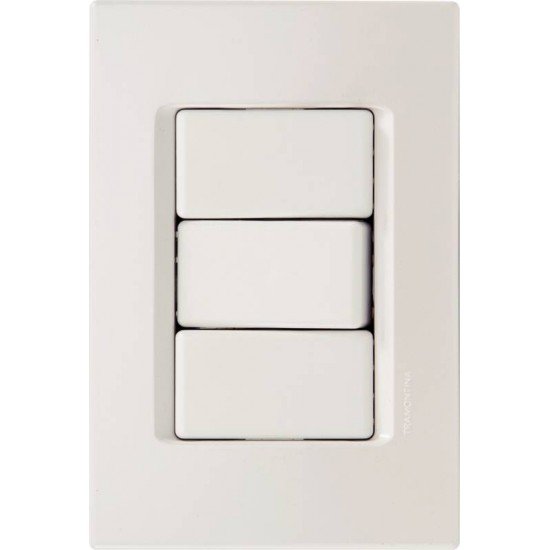 CONJUNTO 4X2 - 1 INTERRUPTOR SIMPLES 10A 250V~ TRAMONTINA