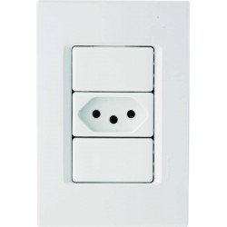 CONJUNTO 4X2 - 1 TOMADA 2PMAIST 10A 250V~ TRAMONTINA