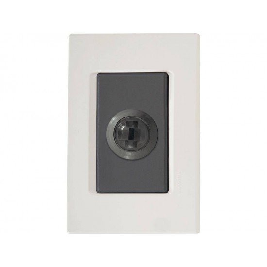CJ PLACA 4X2 + DETECTOR DE PRESENÇA EM TERMOPLASTICO LINHA IZY FLAT GRAFITE TRAMONTINA BIVOLT