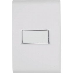 CONJUNTO 4X2 - 1 INTERRUPTOR SIMPLES 10A 250V HORIZONTAL TRAMONTINA
