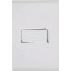 CONJUNTO 4X2 - 1 INTERRUPTOR SIMPLES 10A 250V HORIZONTAL TRAMONTINA