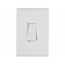 CONJUNTO PLACA 4X2 + 1 PULSADOR CAMPAINHA TERMOPL 10A 250V LINHA LIZ BRANCO TRAMONTINA