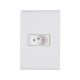 CONJUNTO PLACA 4X2 + 1 TOMADA 2P + T TERMOPL 10A 250V LINHA LIZ BRANCO TRAMONTINA