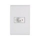 CONJUNTO PLACA 4X2 + 1 TOMADA 2P + T TERMOPL 10A 250V LINHA LIZ BRANCO GRANEL TRAMONTINA
