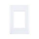 KIT 20 UNI PLACA + SUPORTE 4X2 EM TERMOPLASTICO 3 POSTOS LINHA GIZ BRANCO TRAMONTINA