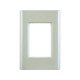 PLACA + SUPORTE 4X2 EM TERMOPLASTICO 3 POSTOS LINHA GIZ VERDE ARDOSIA TRAMONTINA