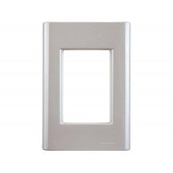 PLACA + SUPORTE 4X2 EM TERMOPLASTICO 3 POSTOS LINHA GIZ FENDI TRAMONTINA