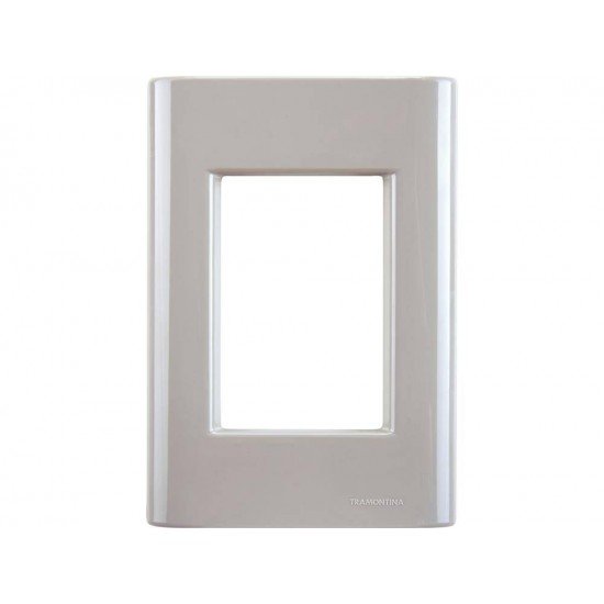 KIT 20 UNI PLACA + SUPORTE 4X2 EM TERMOPLASTICO 3 POSTOS LINHA GIZ FENDI TRAMONTINA