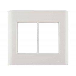 PLACA + SUPORTE 4X4 EM TERMOPLASTICO 6 POSTOS LINHA GIZ PEROLA TRAMONTINA