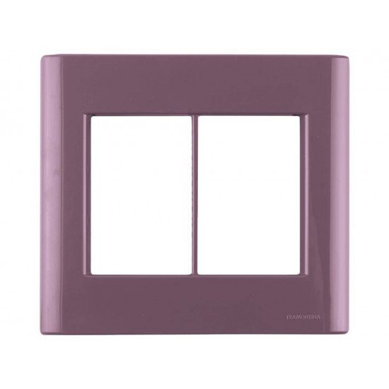 PLACA + SUPORTE 4X4 EM TERMOPLASTICO 6 POSTOS LINHA GIZ PURPURA TRAMONTINA