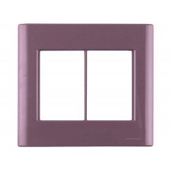 PLACA + SUPORTE 4X4 EM TERMOPLASTICO 6 POSTOS LINHA GIZ PURPURA TRAMONTINA