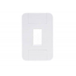 PLACA + TAMPO 4X2 EM TERMOPLASTICO 1 POSTO VERTICAL LINHA TABLET BRANCA TRAMONTINA