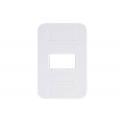 PLACA + TAMPO 4X2 EM TERMOPLASTICO 1 POSTO HORIZONTAL LINHA TABLET BRANCA TRAMONTINA