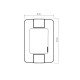 CONJUNTO PLACA 4X2 + 1 TOMADA 2P + T TERMOPL 20A 250V LINHA ARIA BRANCO TRAMONTINA