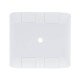 PLACA + TAMPO 4X4 EM TERMOPLASTICO 1 FURO 9,5MM LINHA ARIA BRANCA TRAMONTINA