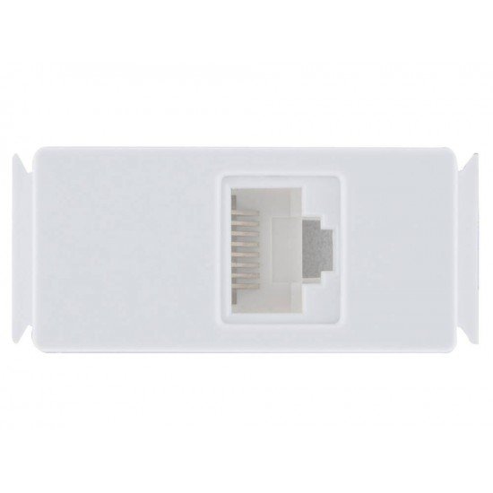 TOMADA RJ45 CAT 6 EM TERMOPLASTICO COMPONENTES METALICOS SISTEMA MODULAR BRANCO TRAMONTINA