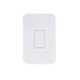 CJ PLACA 4X2 + 1 INTERRUPTOR PARALELO TERMOPL 10A 250V LINHA TABLET BRANCO TRAMONTINA