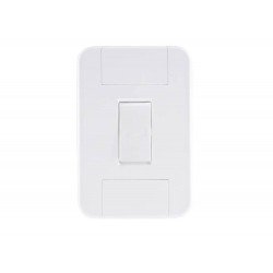 CJ PLACA 4X2 + 1 INTER BIPOLAR SIMPLES TERMOPL 10A 250V LINHA TABLET BRANCO TRAMONTINA