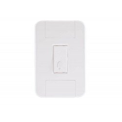 CONJUNTO PLACA 4X2 + 1 PULSADOR CAMPAINHA EM TERMOPLASTICO LINHA TABLET BRANCO TRAMONTINA