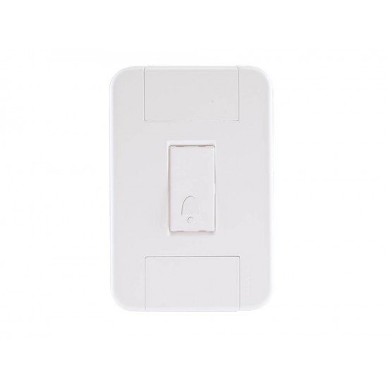 CONJUNTO PLACA 4X2 + 1 PULSADOR CAMPAINHA EM TERMOPLASTICO LINHA TABLET BRANCO TRAMONTINA