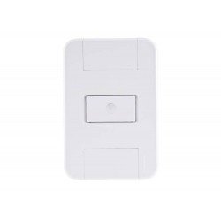 CONJUNTO PLACA 4X2 + 1 TAMPO FURO 9,5MM EM TERMOPLASTICO LINHA TABLET BRANCO TRAMONTINA