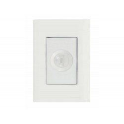 CONJUNTO PLACA 4X2 + DETECTOR DE PRESENÇA EM TERMOPLASTICO LINHA GIZ BRANCO TRAMONTINA BIVOLT