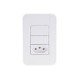 CJ PLACA 4X2 +2 INTER PARALELO + 1 TOMAD 2P + T TERMOPL 10A 250V TABLET BRANCO TRAMONTINA