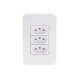 CONJUNTO PLACA 4X2 + 3 TOMADA 2P + T TERMOPL 10A 250V LINHA TABLET BRANCO TRAMONTINA